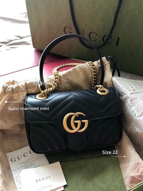 gucci marmont bag sizes in cm|gucci marmont mini bag wallet.